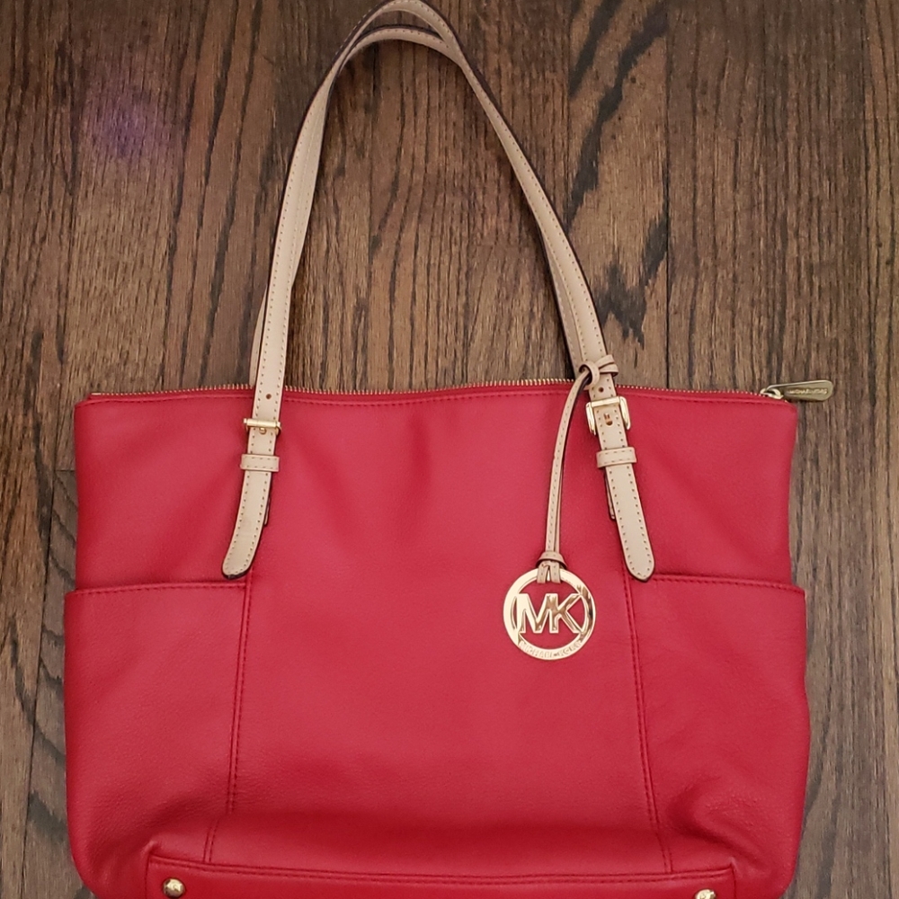 Red Michael Kors Purse